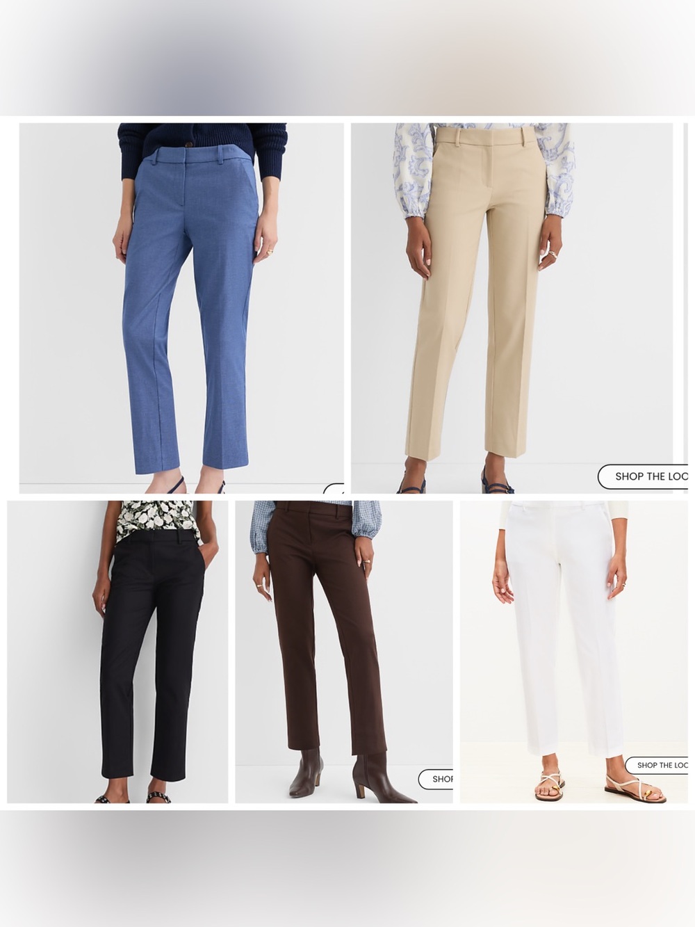Loft Riviera slim petite pants .. 5 diff pair NWT $35 each